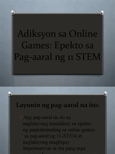 Ang Mundo ng Online Game: Realidad ng Adiksyon at .
